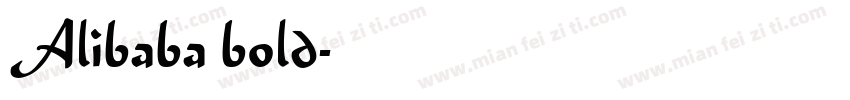 Alibaba bold字体转换